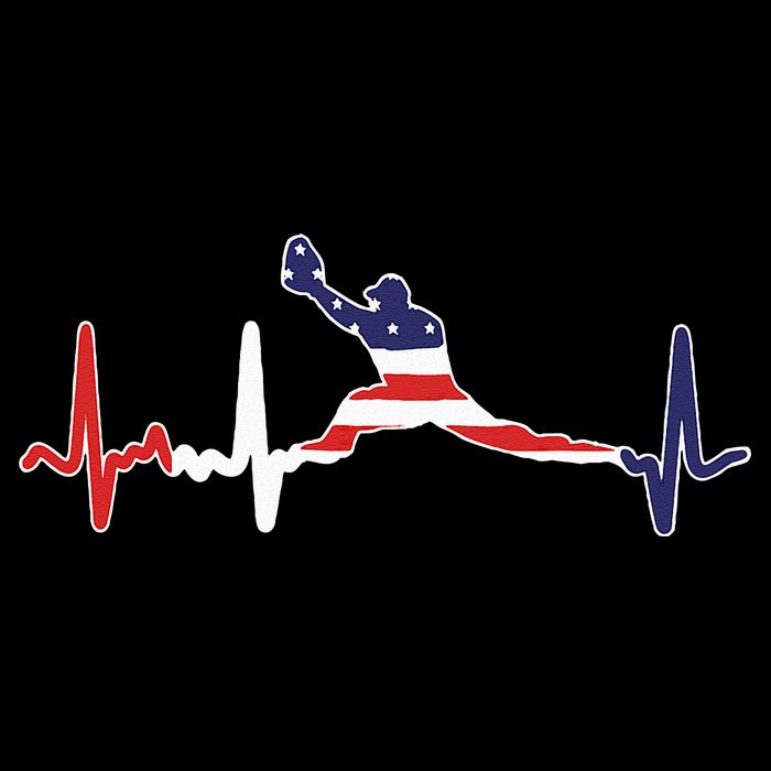 Baseball Player Heartbeat Baseball First Baseman Flag Drawstring Bag