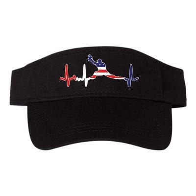 Baseball Player Heartbeat Baseball First Baseman Flag Visor