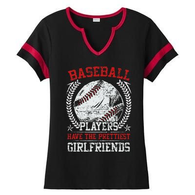 Baseball Players Have The Prettiest Girlfriends Girls Ladies Halftime Notch Neck Tee