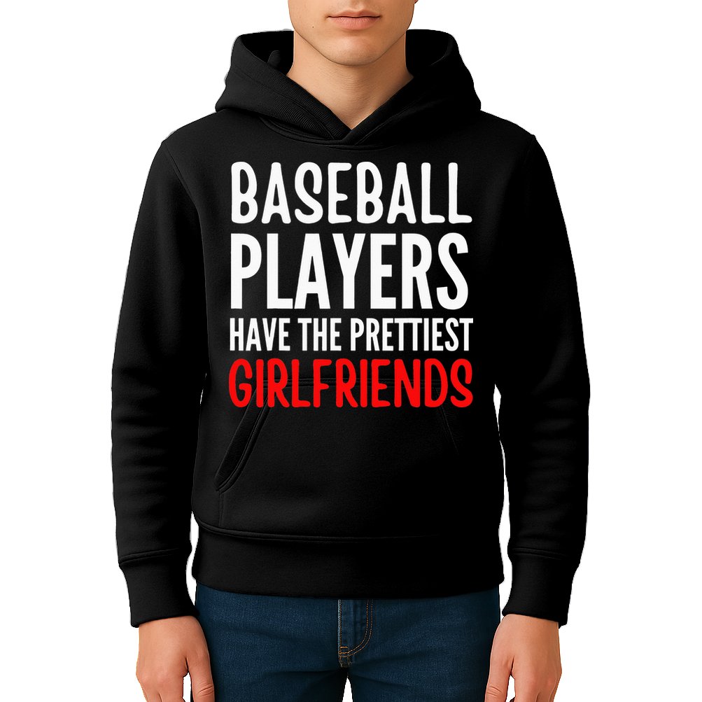 BASEBALL PLAYERS HAVE THE PRETTIEST GIRLFRIENDS Ball Lover Kids Hoodie