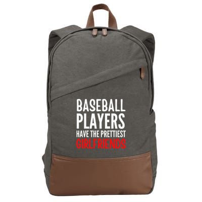BASEBALL PLAYERS HAVE THE PRETTIEST GIRLFRIENDS Ball Lover Cotton Canvas Backpack