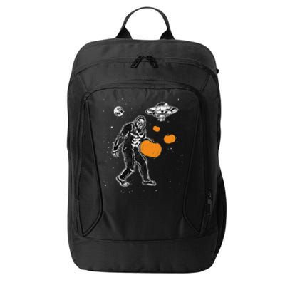 Bigfoot Pumpkin Halloween City Backpack