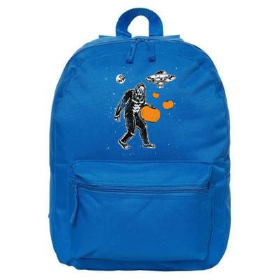 Bigfoot Pumpkin Halloween 16 in Basic Backpack