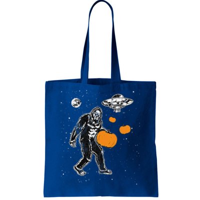 Bigfoot Pumpkin Halloween Tote Bag