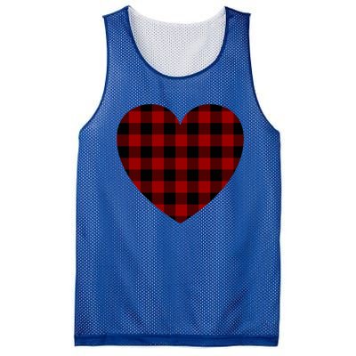 Buffalo Plaid Heargift Meaningful Gift Valentines Day Heart Gift Mesh Reversible Basketball Jersey Tank