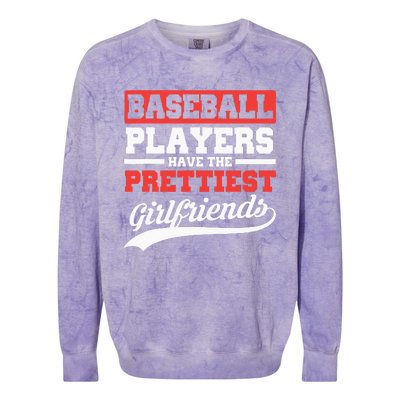 Baseball Players Have The Prettiest Girlfriends Baseball Colorblast Crewneck Sweatshirt