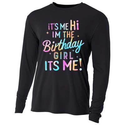 Birthday Party Hi Its Me Im The Birthday Girl Cooling Performance Long Sleeve Crew