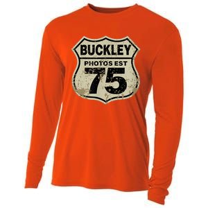 Buckley Photos Highway Sign Cooling Performance Long Sleeve Crew