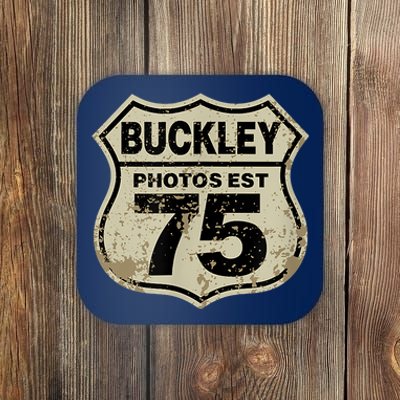 Buckley Photos Highway Sign Coaster