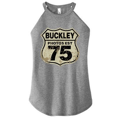 Buckley Photos Highway Sign Women’s Perfect Tri Rocker Tank