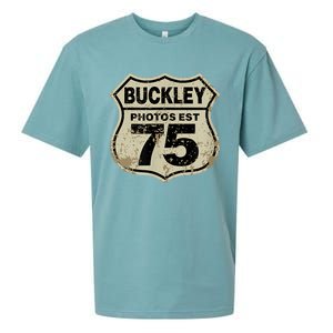 Buckley Photos Highway Sign Sueded Cloud Jersey T-Shirt