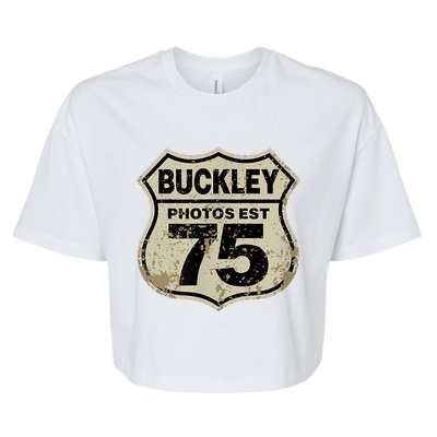 Buckley Photos Highway Sign Bella+Canvas Jersey Crop Tee