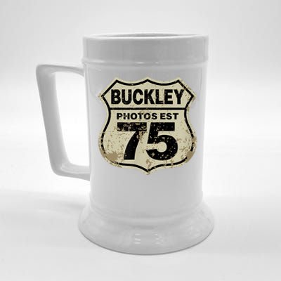 Buckley Photos Highway Sign Beer Stein