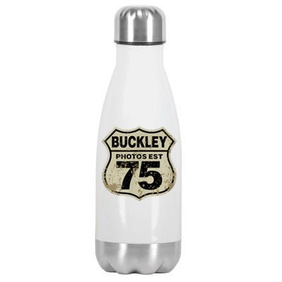 Buckley Photos Highway Sign Stainless Steel Insulated Water Bottle