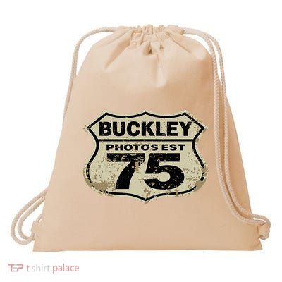 Buckley Photos Highway Sign Drawstring Bag