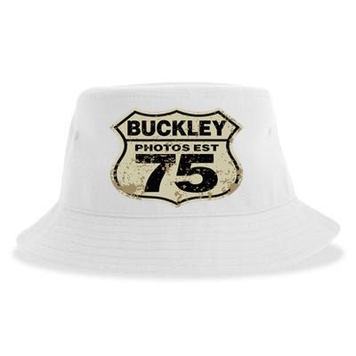 Buckley Photos Highway Sign Sustainable Bucket Hat