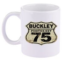 Buckley Photos Highway Sign 11oz C Handle Ceramic Mug