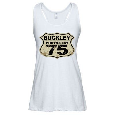 Buckley Photos Highway Sign Ladies Essential Flowy Tank