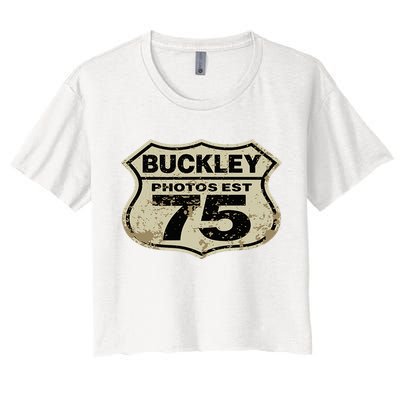 Buckley Photos Highway Sign Crop Top