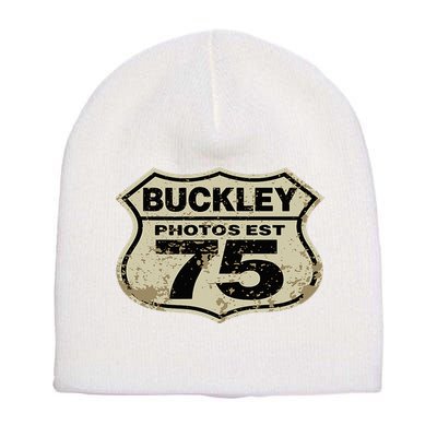 Buckley Photos Highway Sign Short Acrylic Beanie