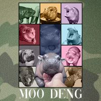 Baby Pygmy Hippo Moo Deng Era Legacy Tie Dye Trucker Hat