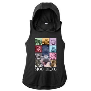 Baby Pygmy Hippo Moo Deng Era Ladies PosiCharge Tri-Blend Wicking Draft Hoodie Tank