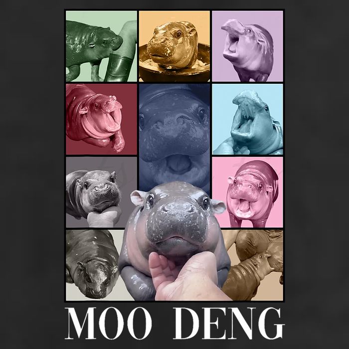 Baby Pygmy Hippo Moo Deng Era Cool Comfort Performance Bucket Hat