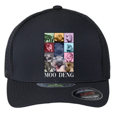 Baby Pygmy Hippo Moo Deng Era Flexfit Unipanel Trucker Cap