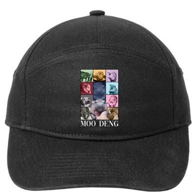 Baby Pygmy Hippo Moo Deng Era 7-Panel Snapback Hat