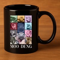 Baby Pygmy Hippo Moo Deng Era 11oz C Handle Ceramic Mug