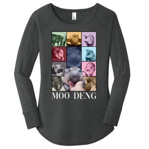 Baby Pygmy Hippo Moo Deng Era Women's Perfect Tri Tunic Long Sleeve Shirt