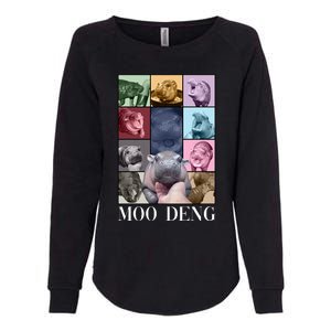 Baby Pygmy Hippo Moo Deng Era Womens California Wash Sweatshirt