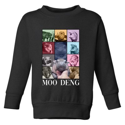 Baby Pygmy Hippo Moo Deng Era Toddler Sweatshirt