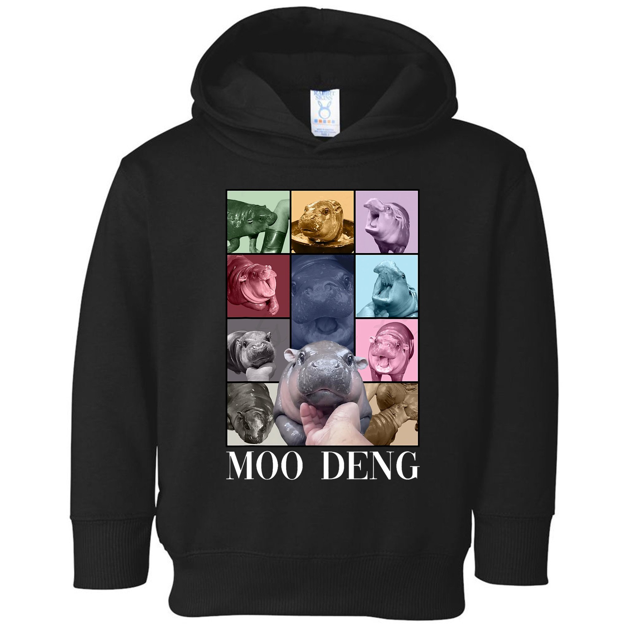 Baby Pygmy Hippo Moo Deng Era Toddler Hoodie