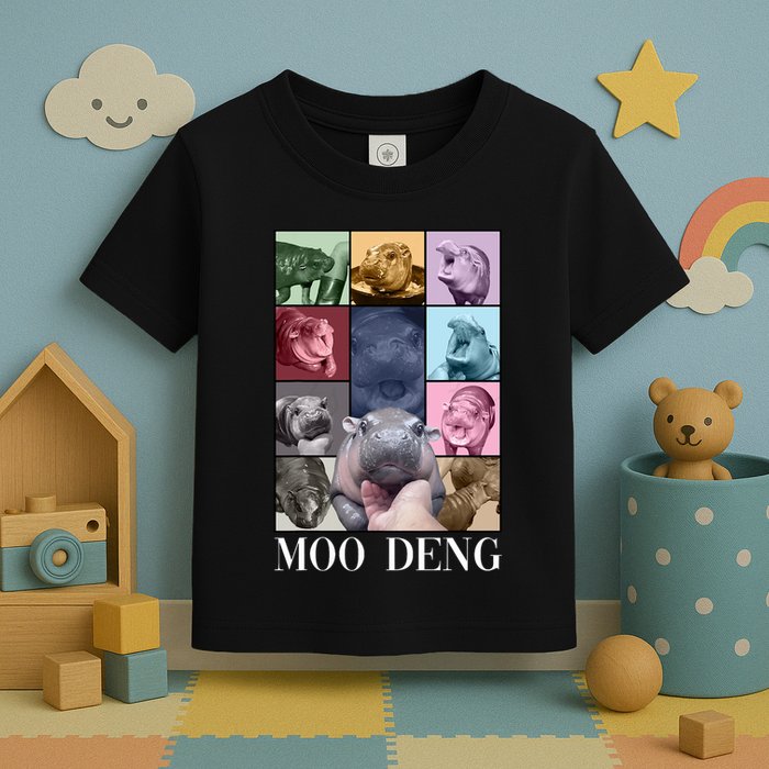 Baby Pygmy Hippo Moo Deng Era Toddler T-Shirt