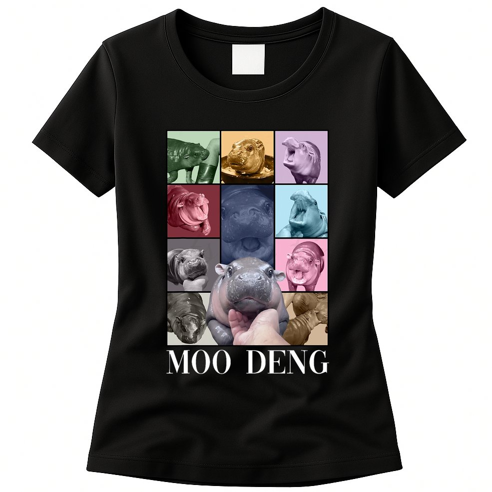 Baby Pygmy Hippo Moo Deng Era Womens T-Shirt