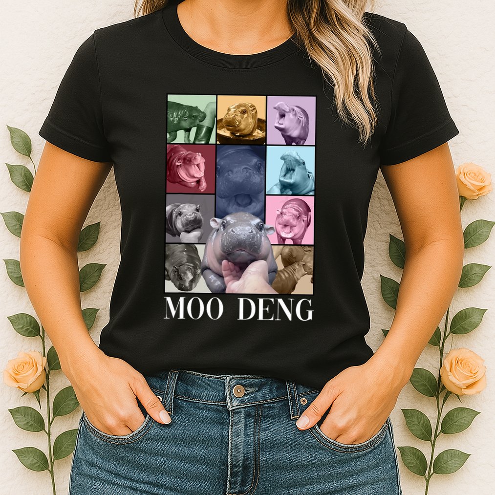 Baby Pygmy Hippo Moo Deng Era Womens T-Shirt