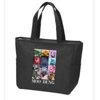 Baby Pygmy Hippo Moo Deng Era Zip Tote Bag