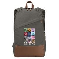 Baby Pygmy Hippo Moo Deng Era Cotton Canvas Backpack
