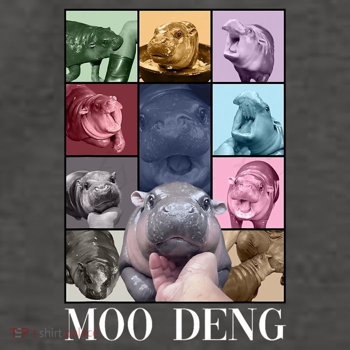 Baby Pygmy Hippo Moo Deng Era Vector Backpack