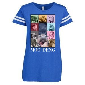 Baby Pygmy Hippo Moo Deng Era Enza Ladies Jersey Football T-Shirt