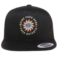 Bring Prrd Home, I Stand With Duterte Free Prrd Support Du30 Flat Bill Trucker Hat