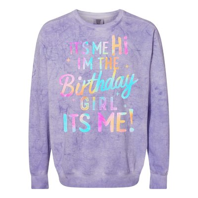 Birthday Party Hi Its Me Im The Birthday Colorblast Crewneck Sweatshirt