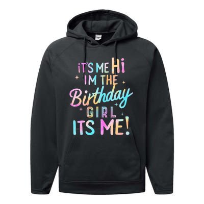 Birthday Party Hi Its Me Im The Birthday Performance Fleece Hoodie