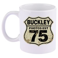 Buckley Photos Highway Sign 11oz C Handle Ceramic Mug