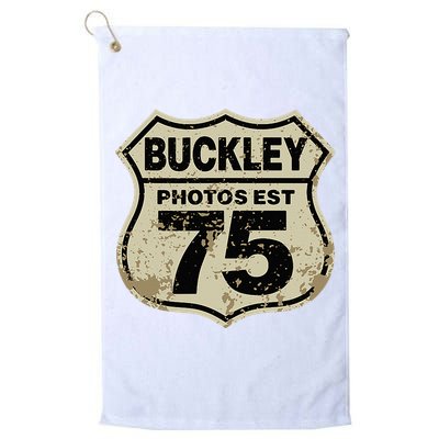 Buckley Photos Highway Sign Golf Towel