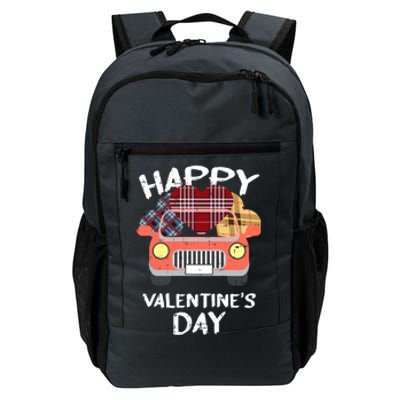 Buffalo Plaid Heart Valentines Day Funny Gift For Her Funny Gift Daily Commute Backpack