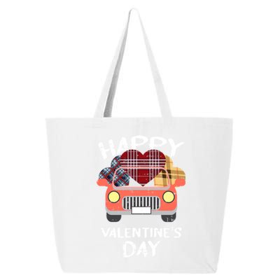 Buffalo Plaid Heart Valentines Day Funny Gift For Her Funny Gift 25L Jumbo Tote