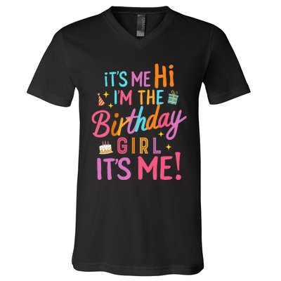 Birthday Party Hi Its Me Im The Birthday V-Neck T-Shirt