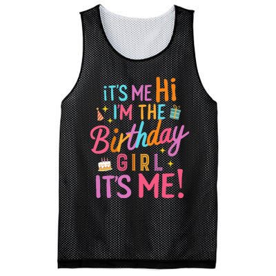 Birthday Party Hi Its Me Im The Birthday Mesh Reversible Basketball Jersey Tank